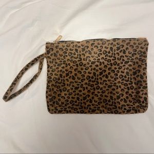 Cheetah Fur Clutch / Wristlet